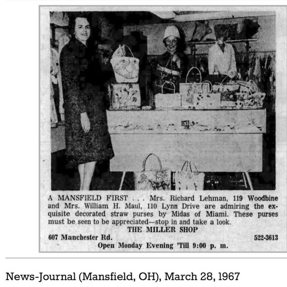 Rare Midas of Miami vintage wicker purse - Picture 2 of 8